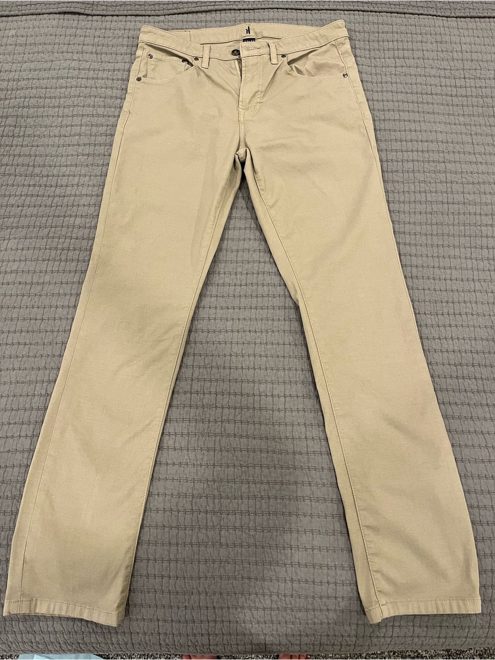 🖤 johnnie-O | 32X32 |Slim Straight Men’s Performance Stretch in Light Khaki
